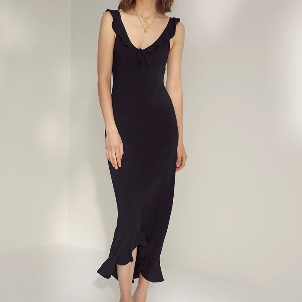 Wilfred Black Midi Dress